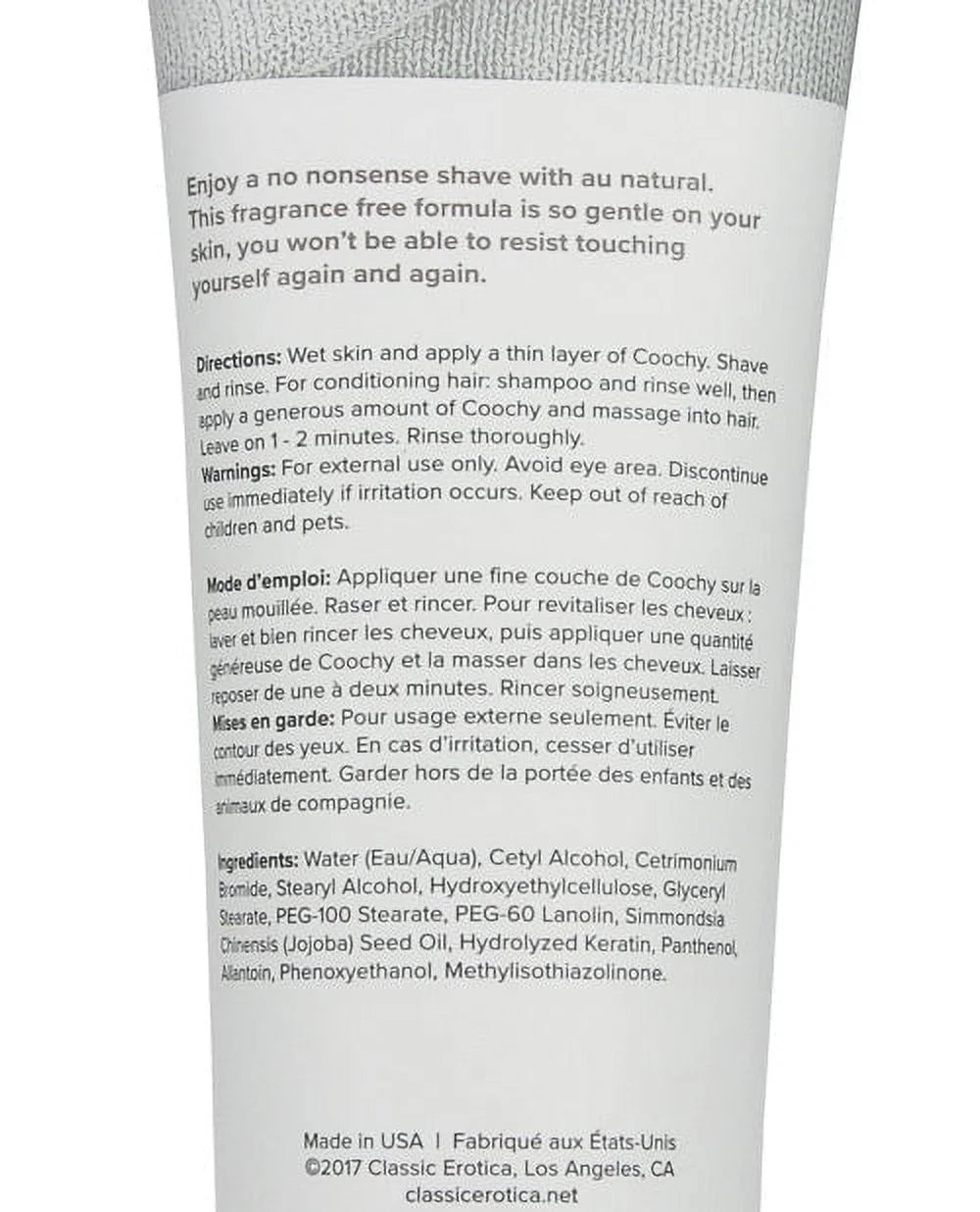 Coochy Oh So Smooth Shave Cream 'au natural'