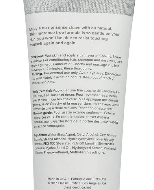 Coochy Oh So Smooth Shave Cream 'au natural'