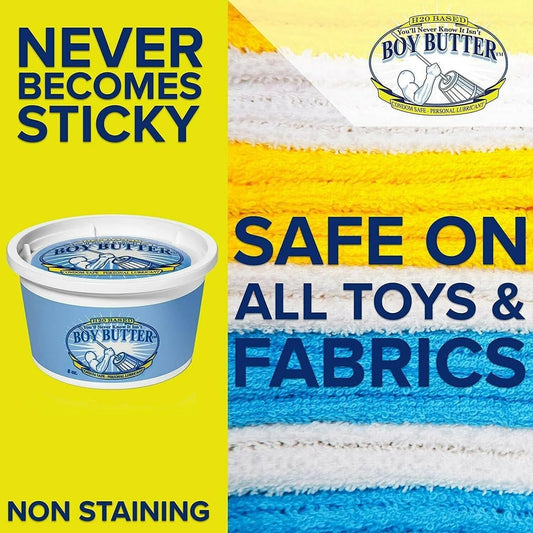 Boy Butter H2O Based Condom Safe Personal Lubricant