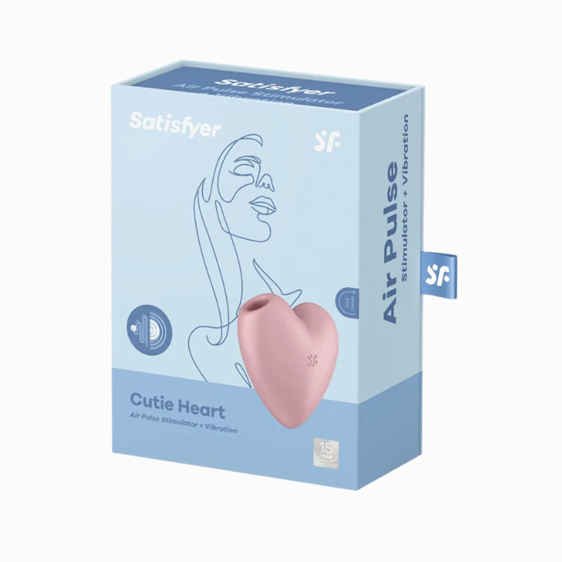 Satisfyer Cutie Heart Airpulse Stimulator + Vibration